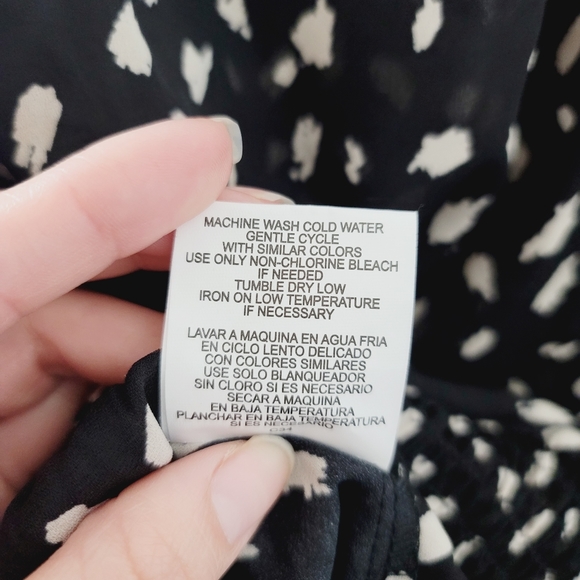 NWT Meraki Black and White Blouse Size Small - Picture 2 of 12